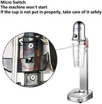 Milkshake Maker Machine with 29 OZ Cup Stainless Steel Electric Milk Foam Beverage Blender with Mixing Cup 2 Speeds Electric Milk Frother Machine Fully Automatic for Cafes/Shakes/Bars - Image 5