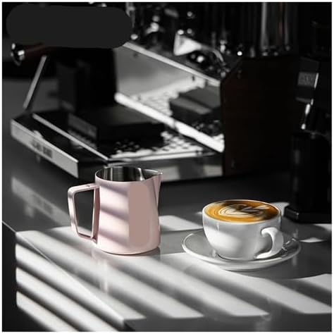 Milk Frothing Pitcher 500ml Stainless Steel Steaming Pitchers Cappuccino/Latte Art Cup Coffee Tool(500ml,Sliver Spot) - Image 2
