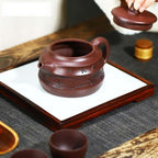 Tea Pots For Loose Tea Tea Pot 320ml Purple Clay Teapot Chinese Teapot Coffee Pot Household Teapot Retro Teapot Tea Ceremony Supplies Purple Clay Tea Set Accessories Tea Infuser Pot - Image 6