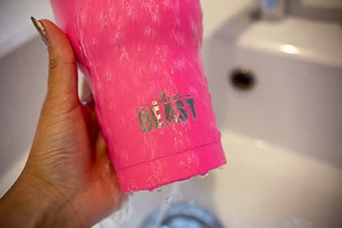 Beast 30 oz Tumbler Stainless Steel Vacuum Insulated Coffee Ice Cup Double Wall Travel Flask (Cupcake Pink) - Image 4