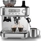 GarveeLife Espresso Machine with Grinder, Professional Coffee and Espresso Maker Combo, Stainless Steel Cafe Espresso Machine with Steam Wand Barista Kit for Cappuccino Latte by GarveeLife