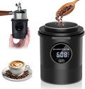 Homtone Coffee Dosing Cup with Scale, Rechargeable Espresso Scale, 0.05g Precision – Multi-Purpose for Espresso, Drip Coffee, French Press, Spices & More – Compatible with 58mm Portafilters (BLACK) by Homtone