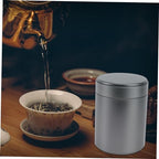 MAGICLULU 6pcs Metal Canister Tea Tin Loose Leaf Tea Storage Jars Airtight Food Container - Image 7