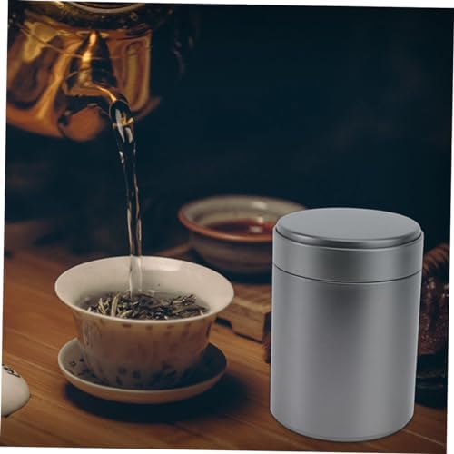 MAGICLULU 6pcs Metal Canister Tea Tin Loose Leaf Tea Storage Jars Airtight Food Container - Image 7