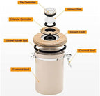 Stainless Steel Airtight Jar Container with Calendar Setting, Storage Canister Wooden Lid With Scoop For Coffee Beans Tea Nuts Pasta 1.8L (Green) - Image 7