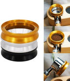 Espresso Dosing Funnel Aluminum Dosing Ring Precision 51/53/58mm Compatibility with Delonghi Compatibility with Portafilters Funnel Coffee Pot Tool(58MM,Dose ring silver) - Image 2