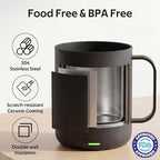 BSUNTA 16oz Self Heating Coffee Mug, Rechargeable Electric Heated Mug - Image 2