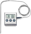 ibili Digital/Magnetic Thermometer with Probe, Stainless Steel, Silver/White, 6 x 7 x 30 cm by IBILI