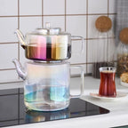 Karaca Flat Luster Borosilicate Glass Teapot with Infuser - Clear Turkish Tea Maker - Ideal for Herbal, Loose Leaf - Teapot with Strainer (1.1L) & Tea Kettle (1.8L) for Stovetop - Image 7