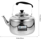 6L Stainless Steel Whistling Tea Kettle for Stovetop and Induction, Large Capacity Teapot with Handle, Efficient Heating for Gas and Electric Cookers - Image 2