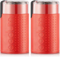 Bodum Bistro Electric Blade Coffee Grinder, Red 2.1 oz (Pack of 2) by Bodum
