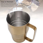 Milk Frothing Pitcher, Steaming Pitchers 304 Stainless Steel Milk Coffee Cappuccino Latte Art Barista Steam Pitchers Milk Jug Cup, Mug Milk Frother Pitcher for Beverage Making - Image 7
