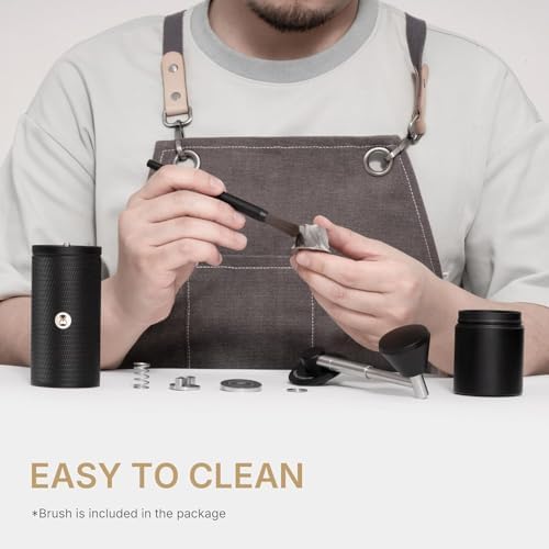 TIMEMORE C5 PRO Manual Coffee Grinder with S2C-042-III Conical Burr, 0.031mm Precision Adjustment,Double Bearing Positioning All-Metal Portable Hand Coffee Grinder for Espresso/French Press/Pour Over - Image 7
