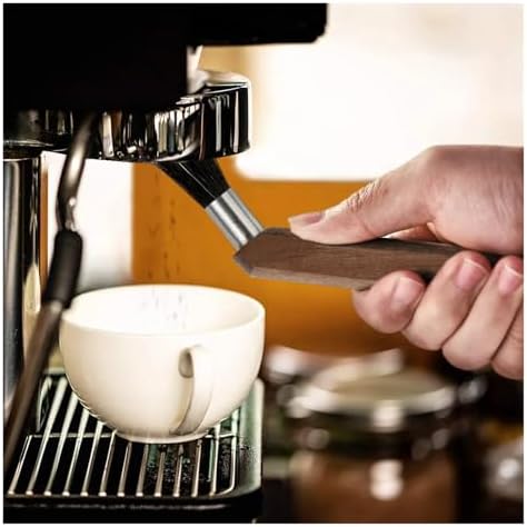 Bristle Coffee Machine Cleaning Brush Black Walnut Wood Grinder Kitchen Maker Cleaner Tool(Brush A) - Image 2