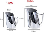 Gravy Boat Stainless Steel Milk frothing jug 150ML 350ML Espresso Coffee Pitcher Barista Craft Coffee Milk Frothing Jug Pitcher Sauce Jug (Color : 350ML) - Image 6