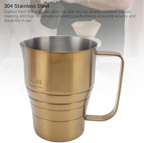 Milk Frothing Pitcher, 304 Stainless Steel Steaming Pitchers Milk Coffee Cappuccino Latte Art Barista Steam Pitchers Milk Jug Cup, Espresso Steaming Pitchers Christmas Gifts - Image 5