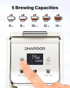 Coffee Maker Hot & Iced With Bold Setting,Single Serve Coffee Maker For K Cup And Grounds,52 Oz Removable Water Tank,6-14 Oz Brew Sizes,One Cup Kcup Coffee Machine With Reusable Filter, White - Image 5