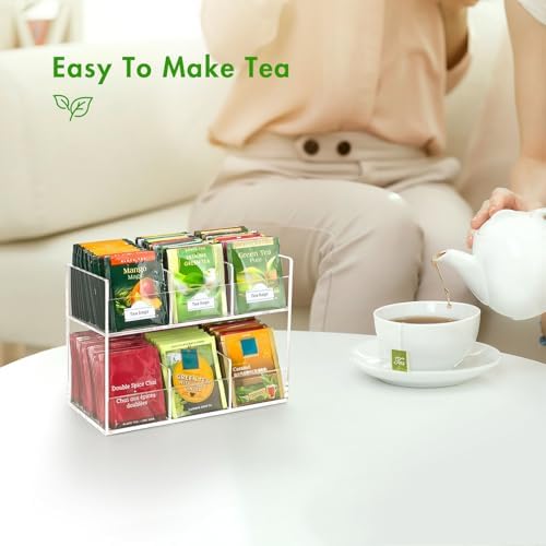 BEYGORM Acrylic Tea Bag Organizer, Countertop Display Holder for Tea Packet - Image 4