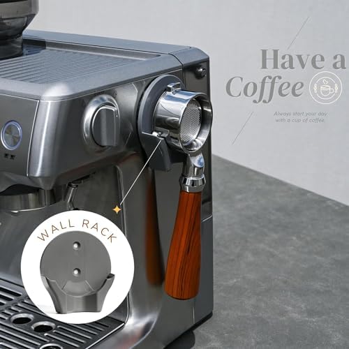 54mm Bottomless Portafilter - Compatible With Breville Espresso Machine Barista Express(Pro, Touch), Bambino (Plus), 8 Series(Filter Basket +Wall Holder Included) - Image 4