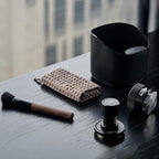 IKAPE Espresso Impact Tamper & Gravity Distributor Set 51mm – Complete Barista Kit with Knock Box, Cleaning Brush & Towel – Professional Coffee Accessories for Home Espresso - Image 5