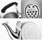 Teapot Kettle-Modern Gas Stainless Steel Whistling Tea Pot For Stovetop With Cool Grip Handle Quick Boil Kettle(4L) - Image 5