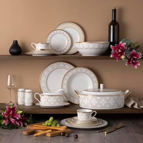 Noritake Trefolio Gold Set of 4 Tea Cup, 7-1/2 oz. - Image 2
