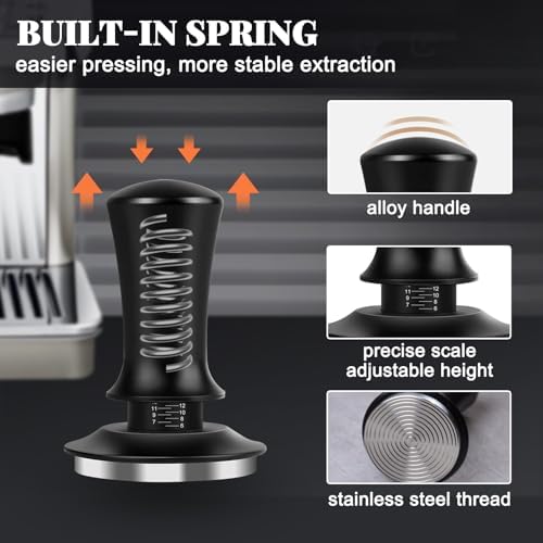 Espresso Accessories Kit 54mm, Espresso Tamper, WDT Tool, Espresso Tamper Mat, Espresso Dosing Funnel, Puck Screen, Espresso Tools for 54mm Coffee Machine Accessories - Image 6