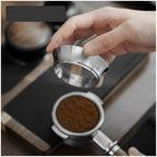 Espresso Coffee Dosing Funnel Compatible 51/53/54/58mm Stainless Steel Coffee Dosing Ring Barista Tools(53 or 54mm) by Unknown