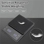Coffee Scale Digital Rechargable Coffee Scale with Timer LED Screen Espresso USB 3kg Max.Weighing 0.1g - Image 4