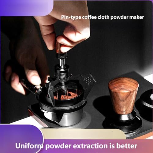 WDT Tool Espresso, Needle Coffee Distributor with Stand Base for Clump Breaking, Stainless Steel Espresso Distribution Tool - Image 6