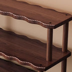 Wooden Mug Holder Countertop, 2-Tier Coffee Cup Holder Mug Display Coffee Mug Organizer Mug Rack for Coffee Station Organizer Mug Shelf for Cabinet for Kitchen, Home,2Tier_40cm - Image 4
