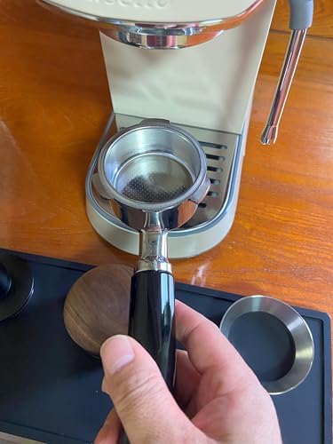 51mm Bottomless Portafilter Compatible with Delonghi Linea Classic EM450M CASABREWS Espresso Machine CM5418 3700Essential 3700Gense 3700Pro Portafilter Stainless Steel Handle Plastic - Image 6