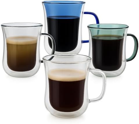 LEMONSODA Double Walled Glass Coffee Mugs With Handle, 10oz, Set of 48 - Image 2