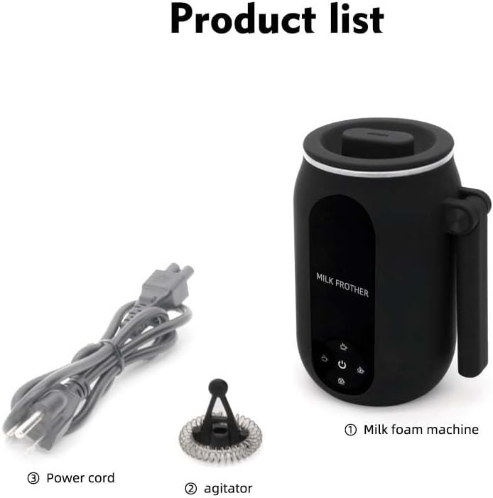 Electric Milk Frother | 4-Mode Hot & Cold Foam Maker for Latte - Image 6