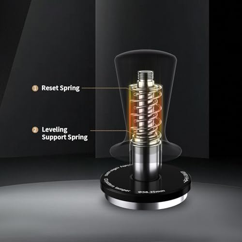 MHW-3BOMBER Tamper Tool Espresso 58mm, Coffee Tamper with Spring Loaded, Auto-rebound, 58.35mm Espresso Press Tamper Tool for 58mm Espresso Machine, Auto-Leveling Tamper without Tilting,T6101-OS - Image 6