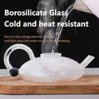 Glass Teapot Set with Removable Infuser Heat Resistant Heatable Teapot for Loose Leaf Tea Includes Tea Tools(Electric ceramic stove+Transparent) - Image 6