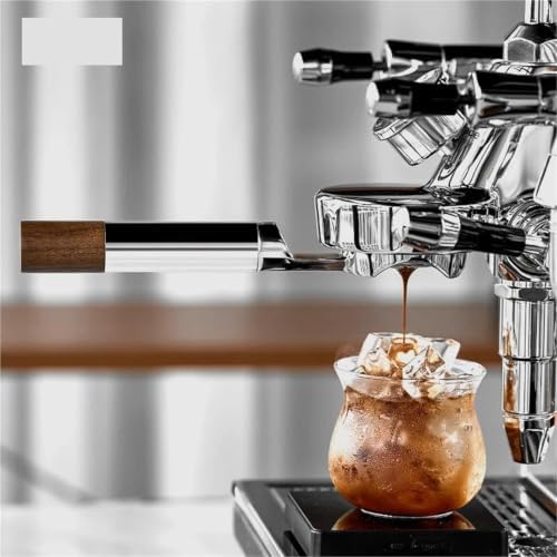 Coffee Machine Portafilter Handle,Compatible With IKAPE,Openwork Bottomless Portafilter,Stainless Steel And Walnut Espresso Handle,54 / 58mm Extraction Basket(54mm Black) - Image 5