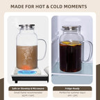 1 Gallon/3.8L Glass Pitcher with Lid and Spout, Borosilicate Glass - Image 3