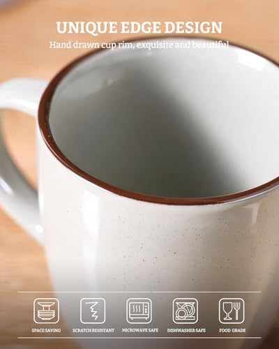 famiware Mercury Coffee Mugs 13 oz, Coffee Mugs Set of 8 with Handle - Image 4