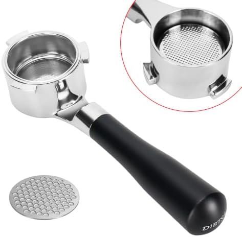 51mm Bottomless Portafilter for Certain De'Longhi Models with Alumina Handle by DIBTSA