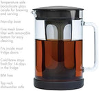 Primula Pace Cold Brew Iced Coffee Maker with Durable Glass Pitcher and Airtight Lid, Dishwasher Safe, Perfect 6 Cup Size, 1.6 Qt, Black - Image 2