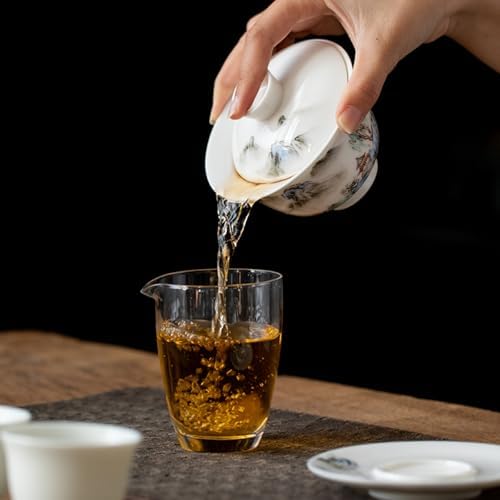 Gaiwan Tea Set Gongfu Tea Cup Chinese Landscape Ceramic Tea Set - Image 7