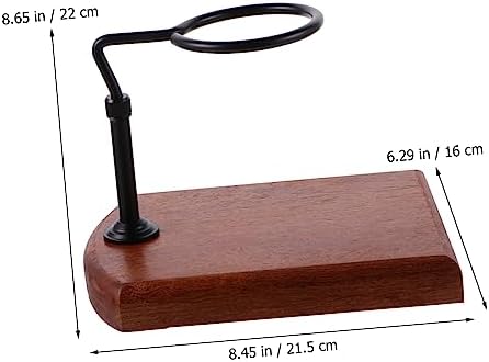 Adjustable Coffee Dripper Stand with Thick Wooden Base for Cups - Image 2