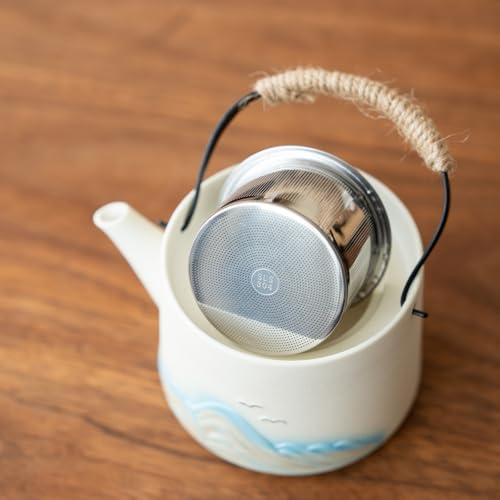Chinese Tea Set – White Porcelain Gongfu Teapot with 4 Colors Cups & Tea Tray & Tea Strainer, Travel Tea Set with Carrying Case for Tea Ceremony, Daily Tea Ritual, Asian Style Gift - Image 3