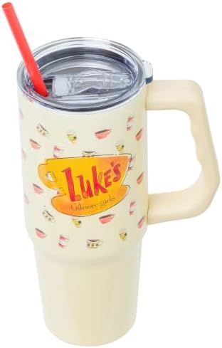 Silver Buffalo Gilmore Girls Luke's Pattern, Stainless Steel Tumbler, 30oz - Image 4