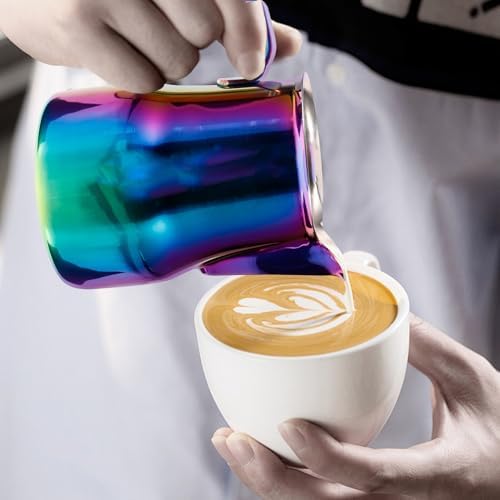 DOITOOL Stainless Steel Espresso Pitcher Milk Frothing Jug Cup for Latte Design Café Accessories for Beginners and Coffee Enthusiasts - Image 5