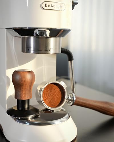 53.3mm Espresso Tamper, 3 Spring Loaded 30lb Pressure Click Walnut Handle - Image 6