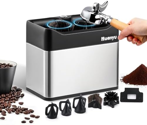Huanyu 3L Automatic Portafilter Cleaner, 3-Way Installation, for 51&58mm by Huanyu