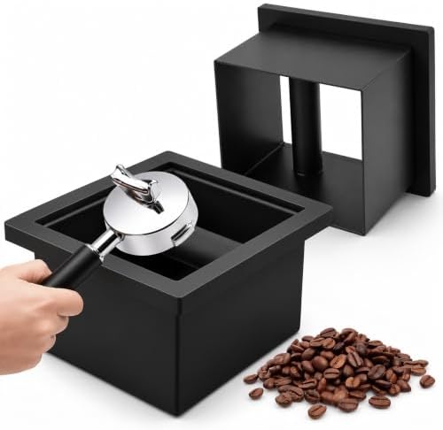 Mimorou Set of 2 Espresso Coffee Ground Knock Box Chute, Built-in by Mimorou