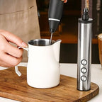 304 Stainless Steel Milk Frothing Pitcher, Pitcher Coffee Steaming Pitcher, Coffee Steaming Cup for Frothing Milk, Latte Making, and Hot Chocolate (Black 350ML) - Image 4